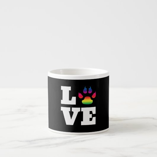 Tasse Expresso Rainbow paw (Devant)