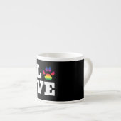 Tasse Expresso Rainbow paw (Devant droit)