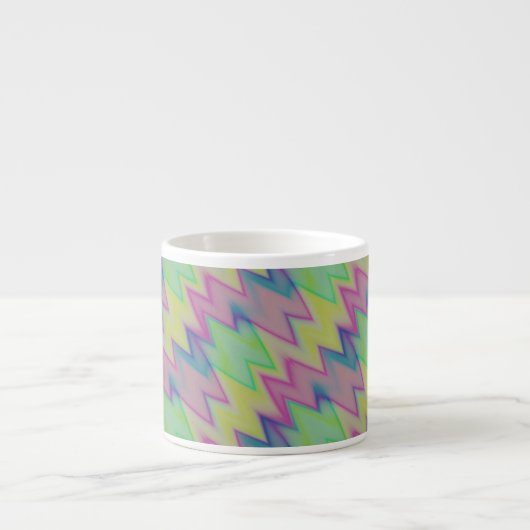 Tasse Expresso Rainbow Zigzags (Devant)