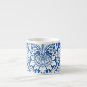 Tasse Expresso Raisins de tournesol en Blue William Morris (Devant)