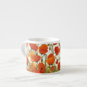 Tasse Expresso Rangées des pavots I