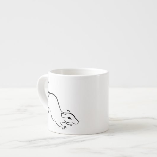 Tasse Expresso Rat d'encre (Devant gauche)
