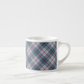 Tasse Expresso Rayure Bleu-Rouge de plaid polarisé (Droite)
