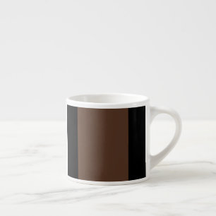 Tasse Expresso rayures Brown, noir et blanc