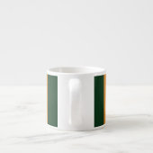 Tasse Expresso rayures Brown, vert foncé et blanches (Dos)