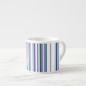 Tasse Expresso Rayures Modernes Branchées (Devant droit)