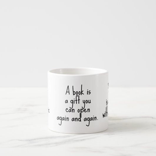 Tasse Expresso READING QUOTES TO iNSPIRE (Devant)