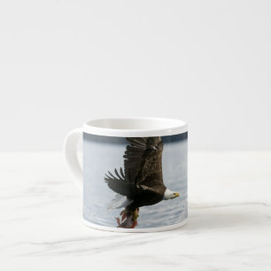 Tasse Expresso Récupération du poisson d'aigle à tête blanche
