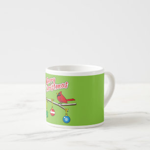 Tasse Expresso Red Cardinal on Christmas