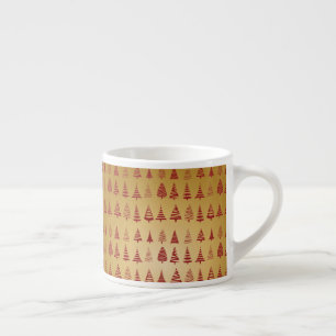 Tasse Expresso Red Christmas se bat contre l'or