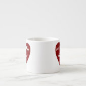 Tasse Expresso Red Heart Best Abuela Ever Dons (Devant)