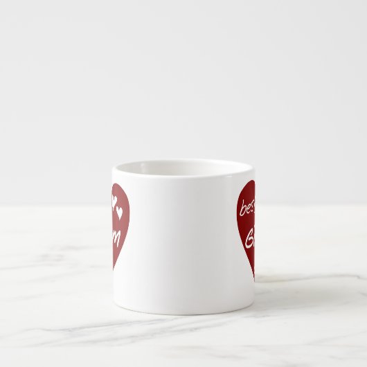 Tasse Expresso Red Heart Meilleur Cadeaux Gram Ever (Devant)