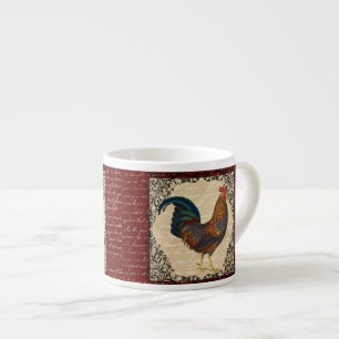 Tasse Expresso Red Rooster Vintage
