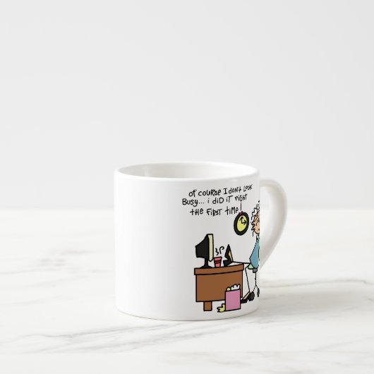 Tasse Expresso Redressez la première fois l'humour (Devant droit)