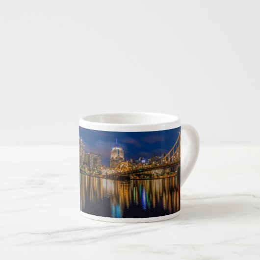 Tasse Expresso Réflexions de Pittsburgh (Devant droit)