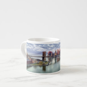 Tasse Expresso Réflexions magnifiques de vue et de ville de mati