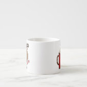 Tasse Expresso Renne de Rudy avec du cacao (Devant)