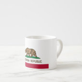 Tasse Expresso République de la Californie (drapeau d'état) (Devant droit)