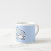 Tasse Expresso Requin de Kawaii (Devant droit)