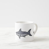 Tasse Expresso Requins (Devant droit)