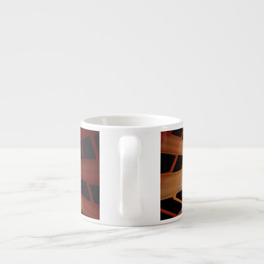 Tasse Expresso Réseau d'Imaginaires 3D Conception graphique fract (Dos)