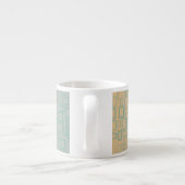 Tasse Expresso Rétro Aqua (Dos)