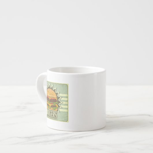 Tasse Expresso Rétro couverture pour le menu d'aliments de (Devant gauche)