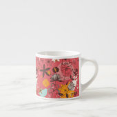 Tasse Expresso Rétro motif floral 7 (Droite)