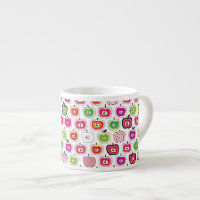Rétro motif mignon de pomme