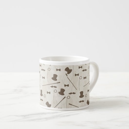 Tasse Expresso Rétro motif pour l'homme 2 (Devant droit)