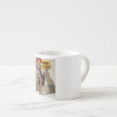 Tasse Expresso Retro Pin-Up Girl (Devant droit)
