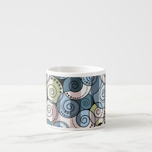 Tasse Expresso Rétro, spirale