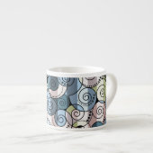 Tasse Expresso Rétro, spirale (Devant droit)
