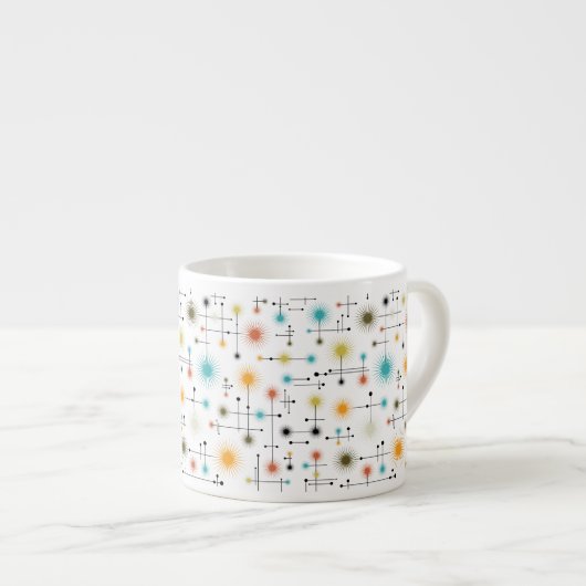 Tasse Expresso Retro Starbursts A Go-Go ! (Devant droit)