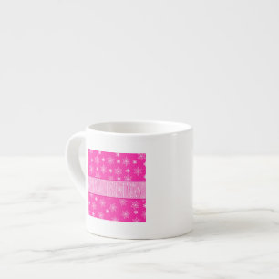 Tasse Expresso Rêver d'un Noël rose