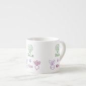 Tasse Expresso Romaine Calme & Turnip la betterave (Devant droit)
