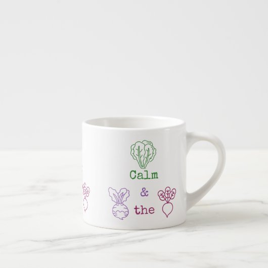Tasse Expresso Romaine Calme & Turnip la betterave (Droite)