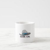 Tasse Expresso Rope 'Em Western Rodeo (Devant)