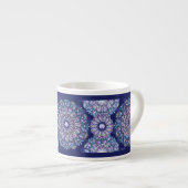 Tasse Expresso Rosace bleue (Devant droit)