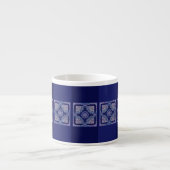 Tasse Expresso Rosace bleue (Devant)