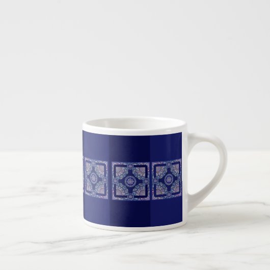 Tasse Expresso Rosace bleue (Droite)
