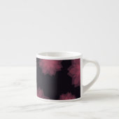 Tasse Expresso Rose, cool, tendance, abstraction de fleurs modern (Droite)