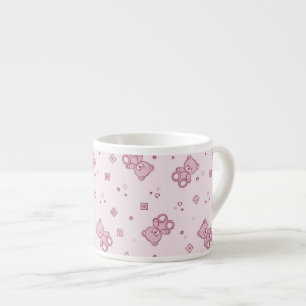 Tasse Expresso Rose d'arrière - plan de nounours