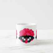 Tasse Expresso Rose et Swallowtail (Devant)