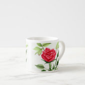 Tasse Expresso Rose rouge (Devant droit)