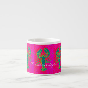 Tasse Expresso rose vert Thunder_Cove de homard