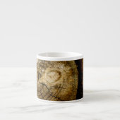 Tasse Expresso Rouleau de journal rustique (Devant)