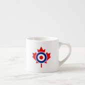 Tasse Expresso Rounde canadienne de la feuille d'érable Mod CANAD (Droite)