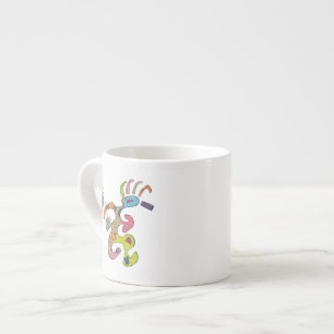 Tasse Expresso "Running Man" Art Abstrait