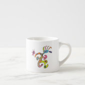 Tasse Expresso "Running Man" Art Abstrait (Droite)